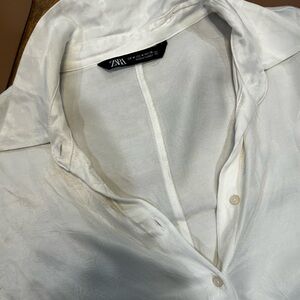 Zara white button up